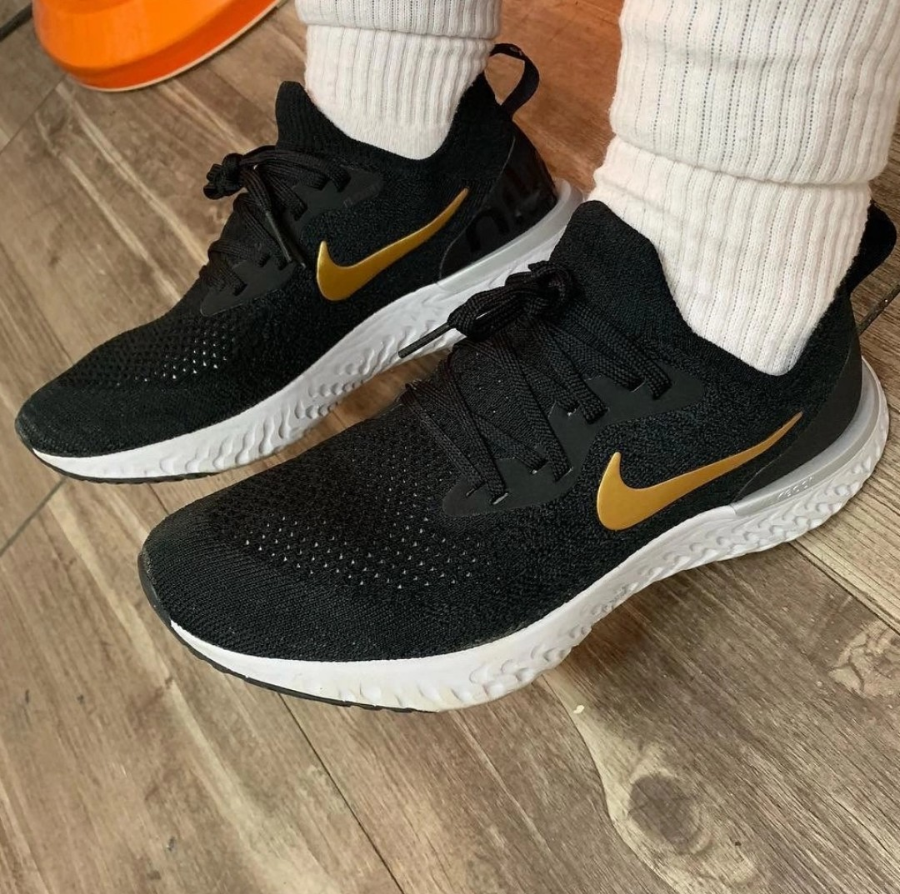 Giày Nike Wmns Epic React Flyknit 'Metallic Gold' AQ0070-013 - Ảnh 3