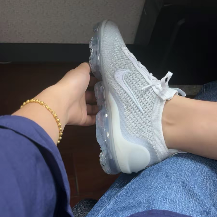 Giày Nike Air Vapormax Flyknit 2021 'Pure Platinum' DC4112-100 - Ảnh 2