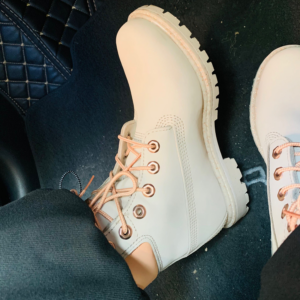 Giay Timberland Martin Boots Outdoor Leather 'White' A1W16W