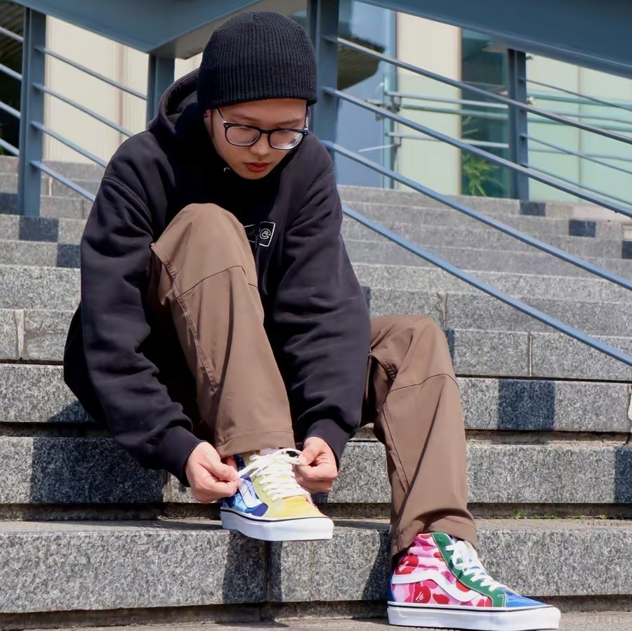 Giay Vans BAPE x Sk8-Hi 36 DX 'Multi Camo' VN0A38GF7BM