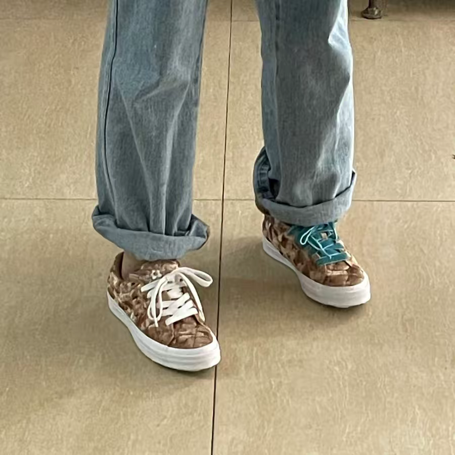Giày Converse Golf Le Fleur x One Star 'Quilted Velvet Brown' 165599C - Ảnh 2