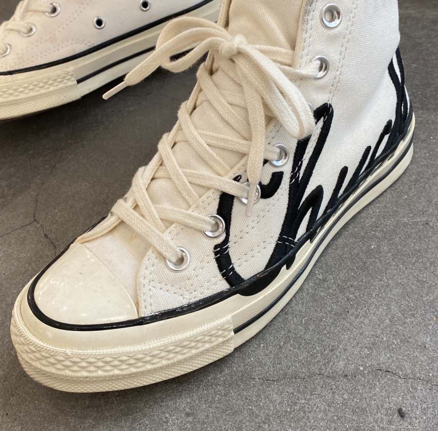 Giày Converse Chuck 70 High 'Scripted Signature Print White Egret' 167696C - Ảnh 4
