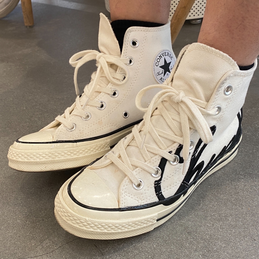 Giày Converse Chuck 70 High 'Scripted Signature Print White Egret' 167696C - Ảnh 5