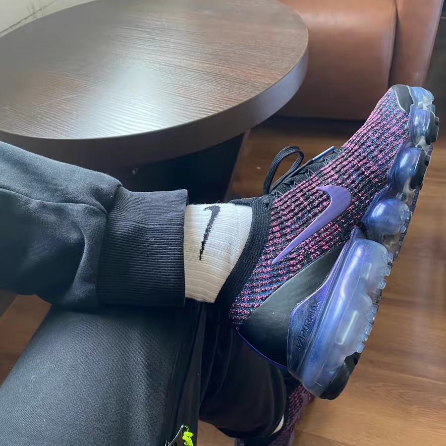 Giày Nike Air VaporMax Flyknit 3 'Laser Fuchsia' AJ6900-007 - Ảnh 3