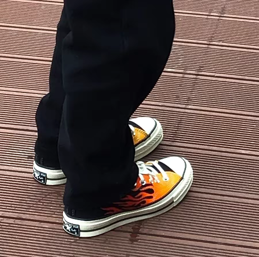 Giày Converse Chuck 70 Low 'Archival Flame Print' 167813C - Ảnh 7