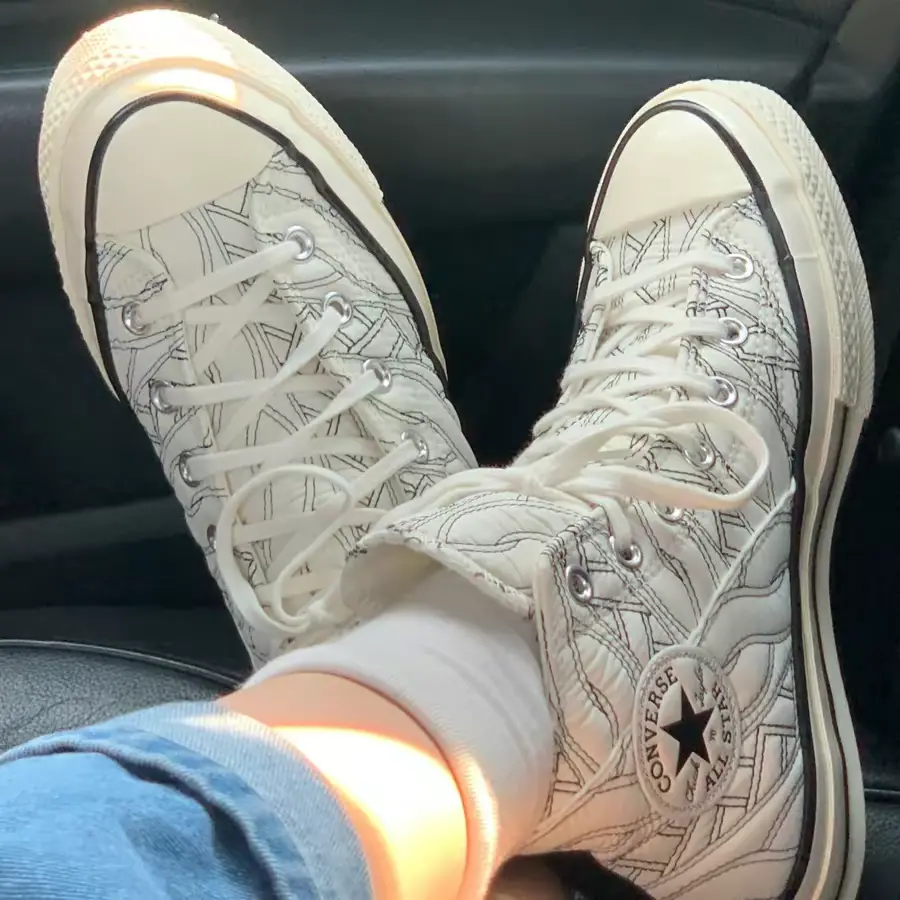Giay Converse Wmns Chuck 70 High 'Runway Cable Egret Black' 568674C