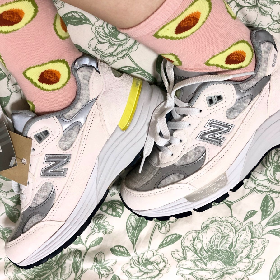 Giày New Balance Wmns 992 Made In USA 'White Cyclone' W992FC - Ảnh 3