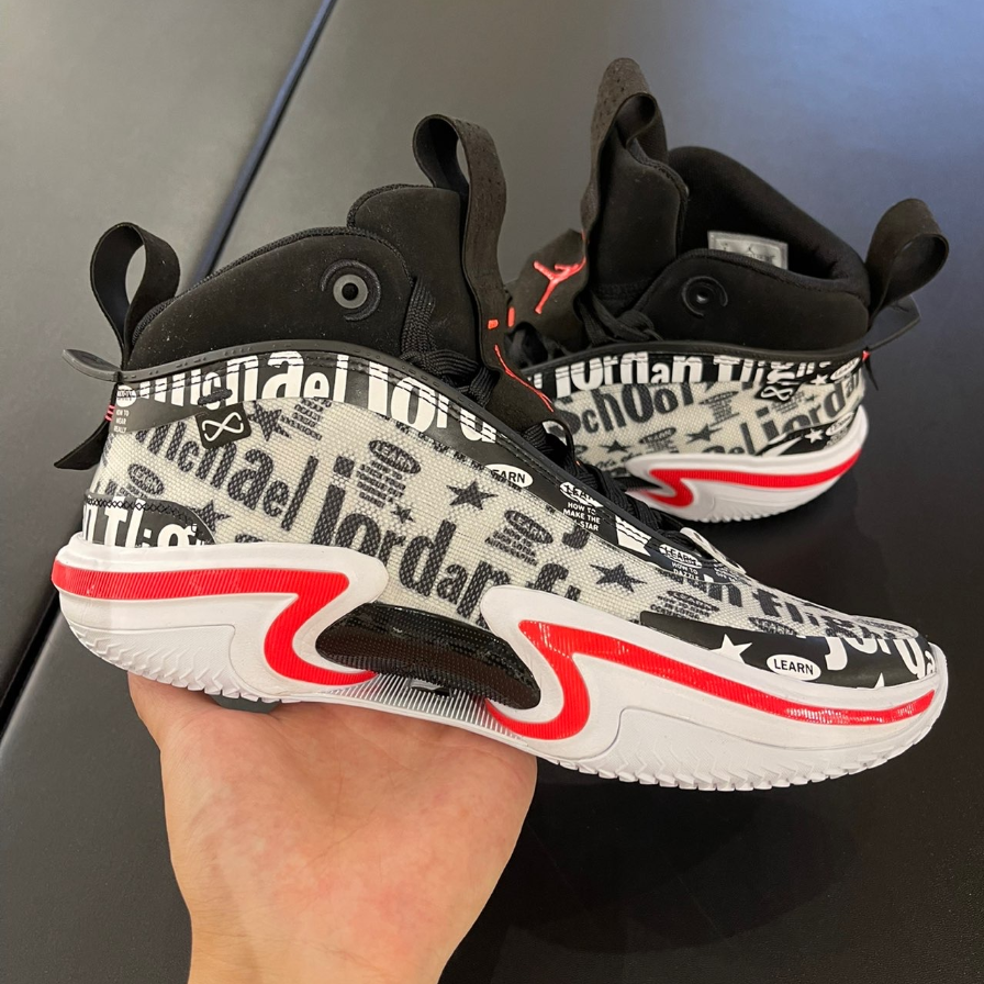 Giày Nike Air Jordan 36 Flight School 'Black White-Infrared 23' DN4198-001 - Ảnh 4