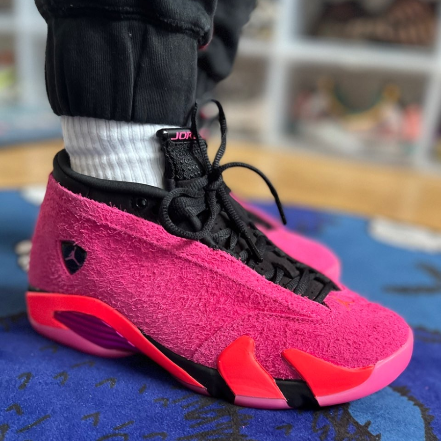 Giày Nike Wmns Air Jordan 14 Retro Low 'Shocking Pink' DH4121-600 - Ảnh 4