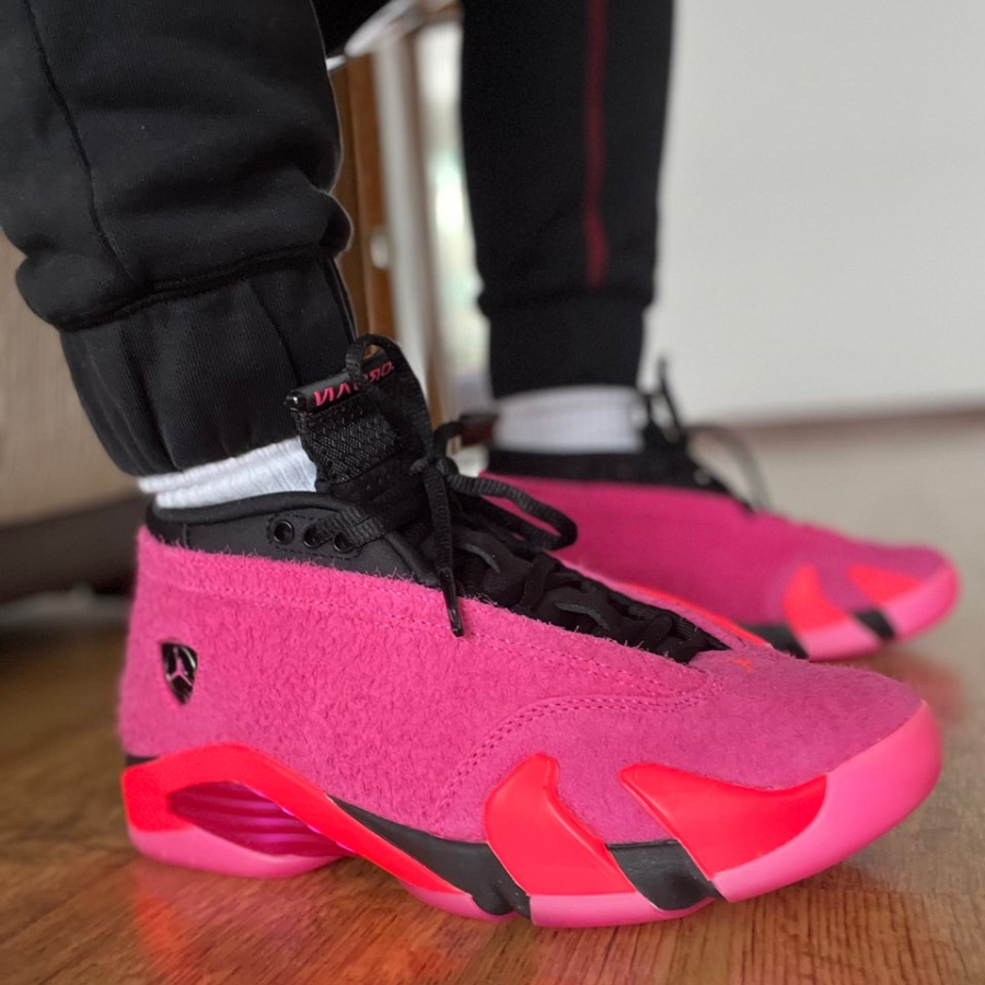 Giày Nike Wmns Air Jordan 14 Retro Low 'Shocking Pink' DH4121-600 - Ảnh 3