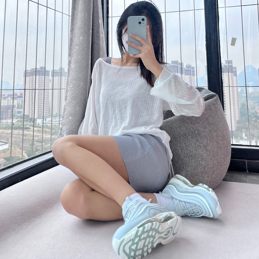Giày Nike Air Max 97 'Light Blue Reflective Camo' DJ5434-400 - Ảnh 6