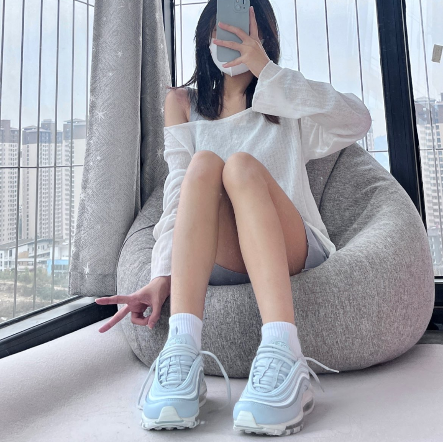 Giày Nike Air Max 97 'Light Blue Reflective Camo' DJ5434-400 - Ảnh 7