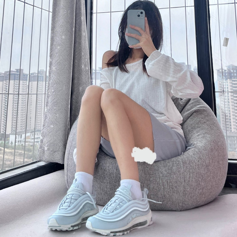 Giày Nike Air Max 97 'Light Blue Reflective Camo' DJ5434-400 - Ảnh 8