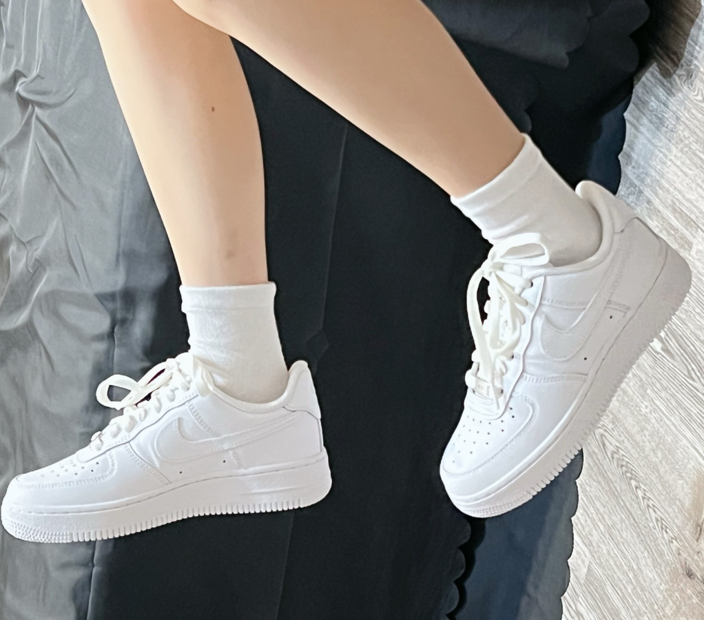 Giày Nike Air Force 1 All White Code Women DD8959-100 - Ảnh 8