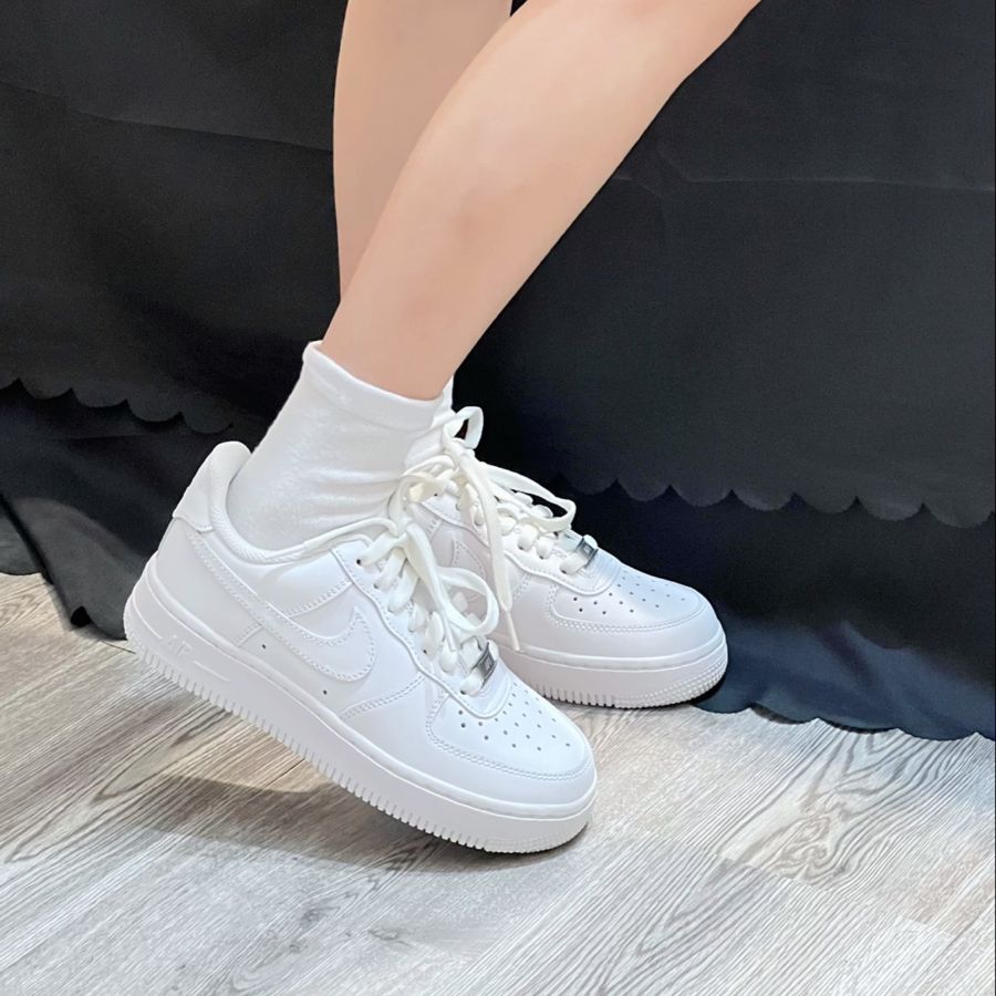 Giày Nike Air Force 1 All White Code Women DD8959-100 - Ảnh 9