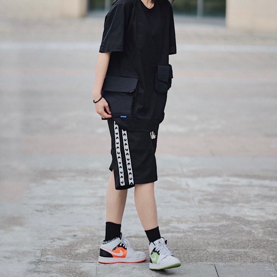 Giày Nike Air Jordan 1 Mid 'Composition Notebook' 554725-870 - Ảnh 6