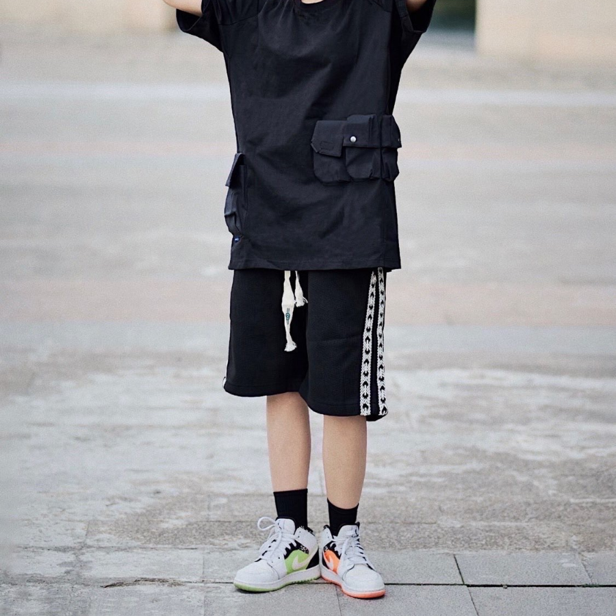 Giày Nike Air Jordan 1 Mid 'Composition Notebook' 554725-870 - Ảnh 5