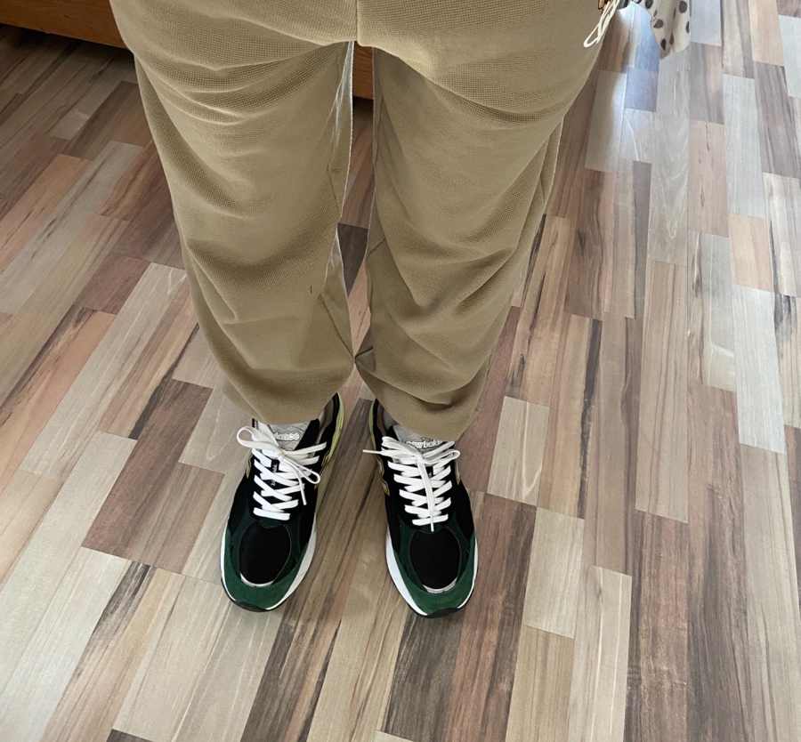 Giày New Balance 990v3 Black Green Yellow M990CP3 - Ảnh 6