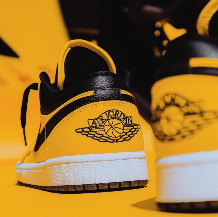 Giày Nike Air Jordan 1 Low 'University Gold Black' 553558-700 - Ảnh 7