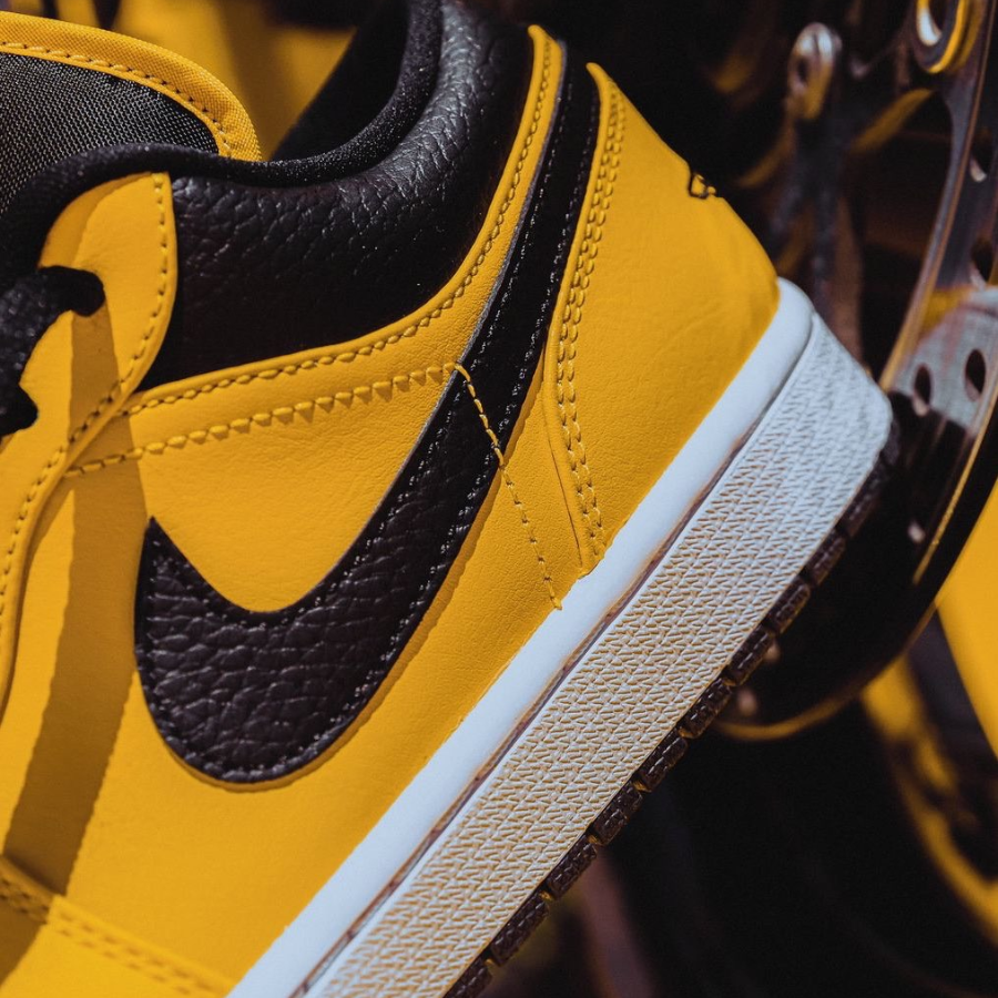 Giày Nike Air Jordan 1 Low 'University Gold Black' 553558-700 - Ảnh 6