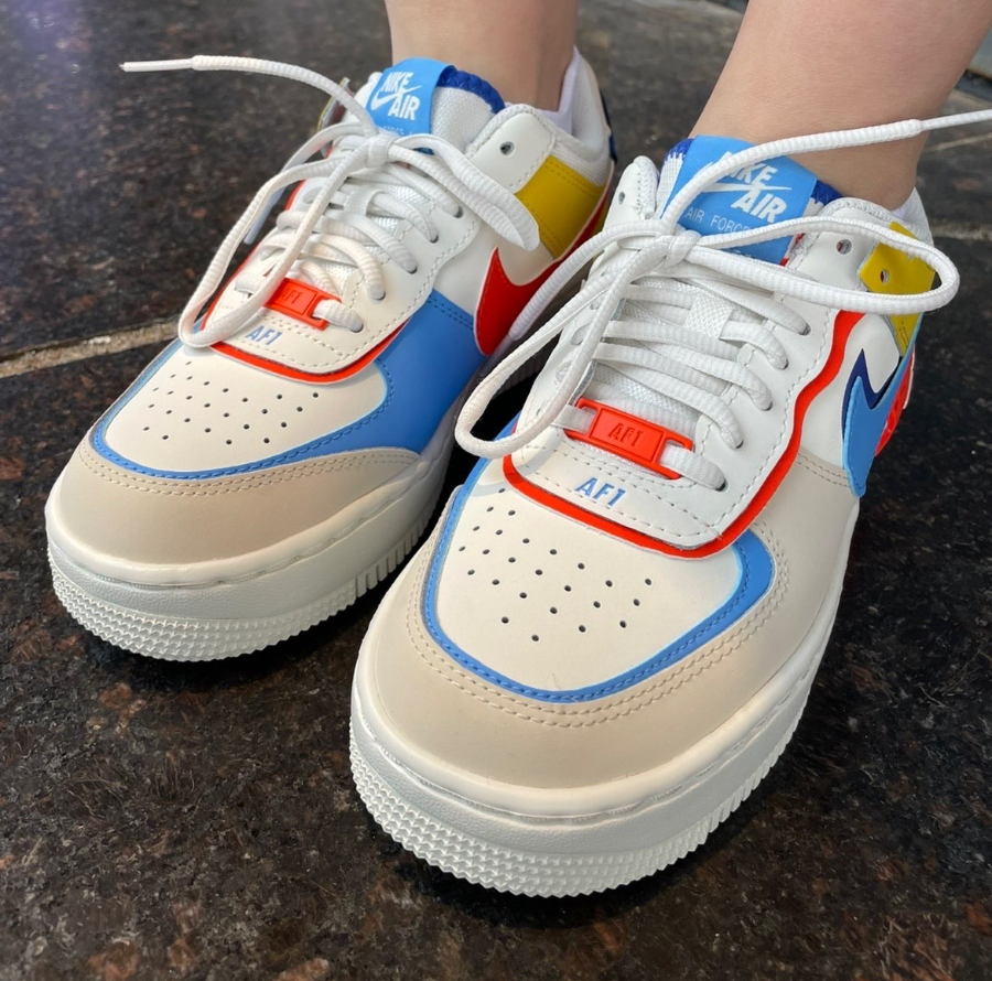 Giay Nike Air Force 1 Low Shadow Sail 'Orange University Blue' CI0919-115