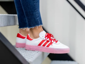 Giay Adidas Originals Sambarose 'White Red" FX6269