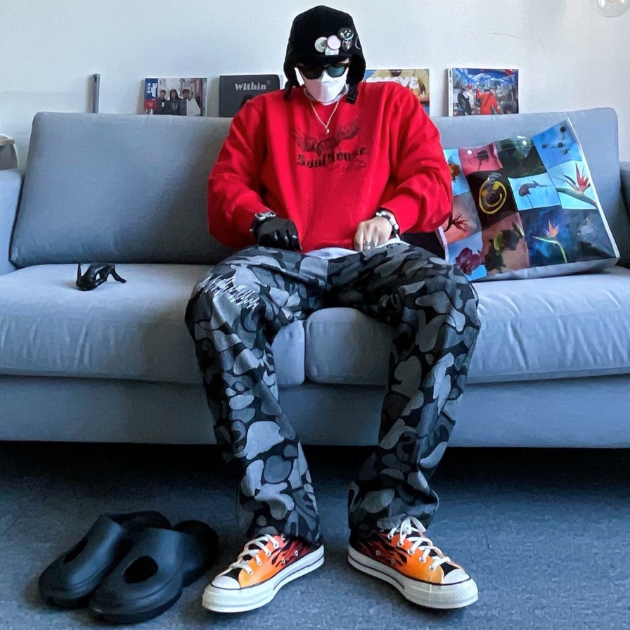 Giày Converse Chuck 70 Low 'Archival Flame Print' 167813C - Ảnh 3