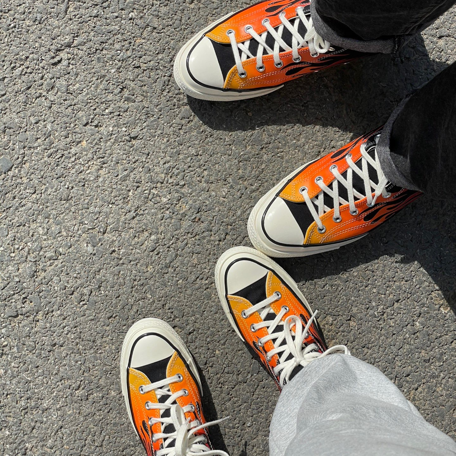 Giày Converse Chuck 70 Low 'Archival Flame Print' 167813C - Ảnh 5