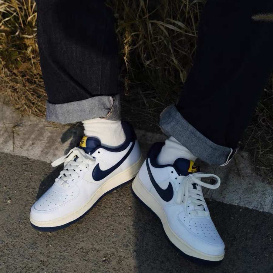 Giày Nike Air Force 1 Low '07 LV8 Michigan Varsity Jacket 2021 DO5220-141 - Ảnh 4