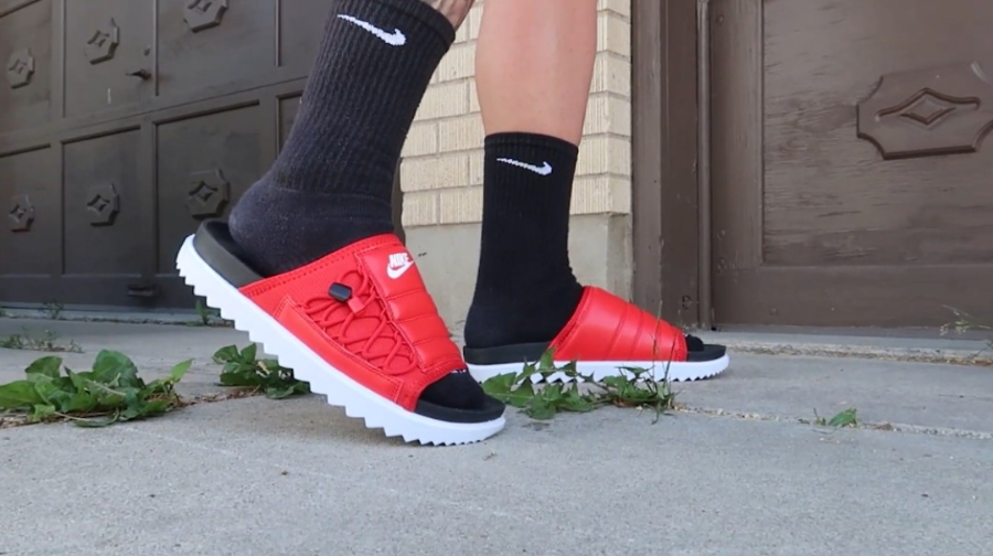 Dép Nike Asuna Slide 'Street October Red Black' CI8800-001 - Ảnh 2