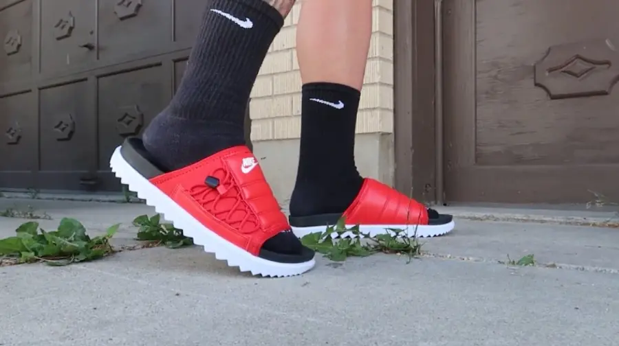 Alternative view of Dép Nike Asuna Slide 'Street October Red Black' CI8800-001