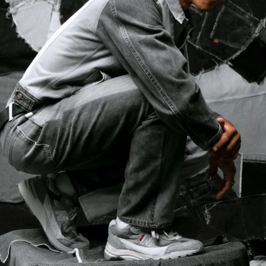 Giày New Balance Levi’s x 992 'Grey Denim' M992LV - Ảnh 3