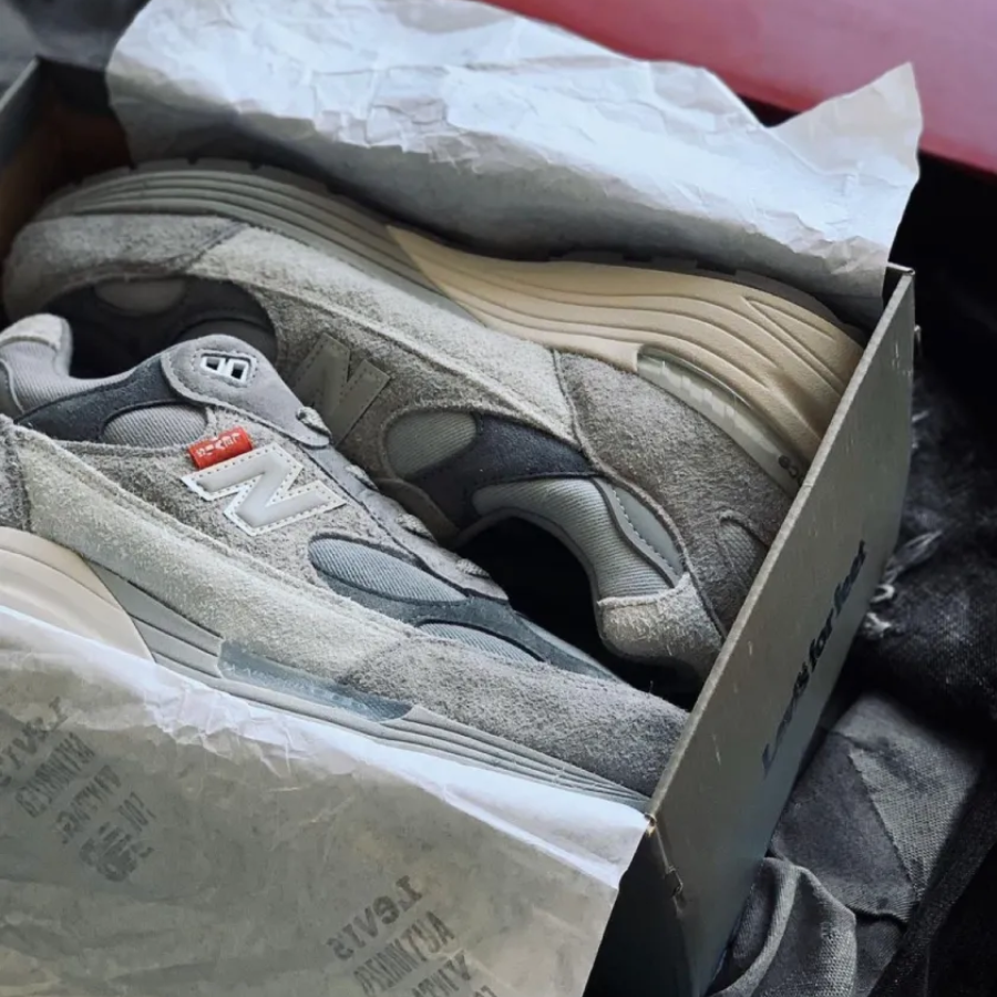 Giày New Balance Levi’s x 992 'Grey Denim' M992LV - Ảnh 7