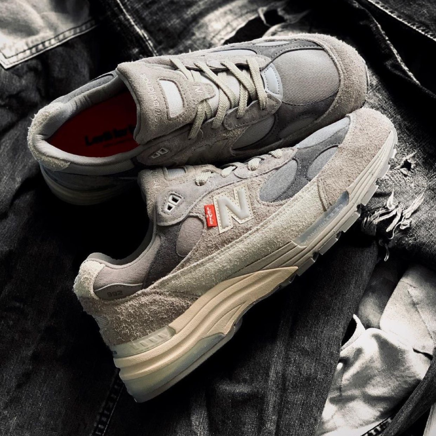 Giày New Balance Levi’s x 992 'Grey Denim' M992LV - Ảnh 5