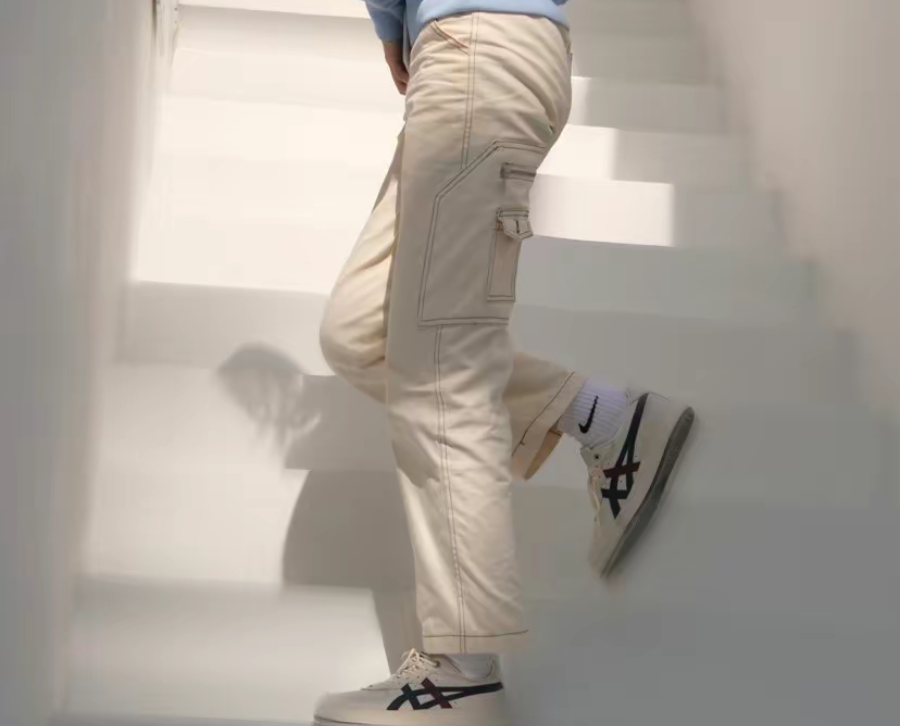 Giày Onitsuka Tiger GSM SD 'Cream Peacoat' 1183A803-100 - Ảnh 4