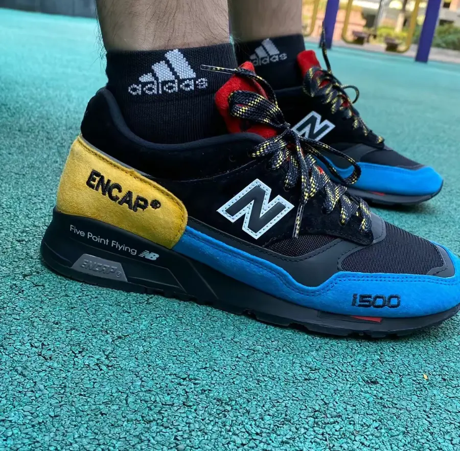 Alternative view of Giày New Balance 1500 Made in England 'Multi Black' M1500UCT