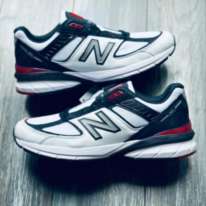 Alternative view of Giày New Balance 990v5 Made in USA 'White Carbon Red' M990NL5
