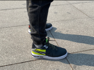 Alternative view of Giày Nike 3M x Air Force 1 React LX 'Anthracite Volt' CT3316-003