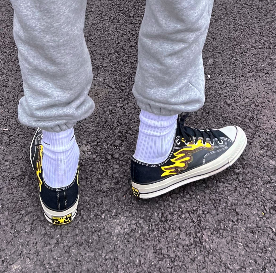 Giay Converse Chuck 70 Low 'Archive Flame Overlay' 168701C