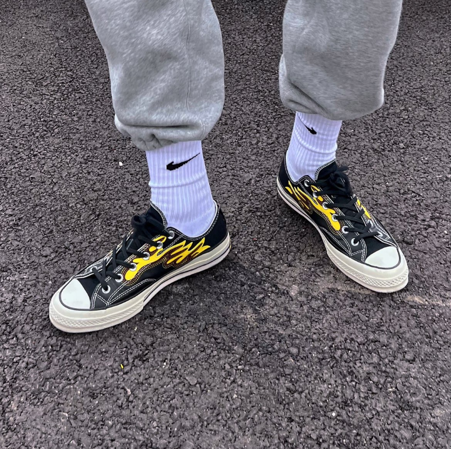 Giay Converse Chuck 70 Low 'Archive Flame Overlay' 168701C