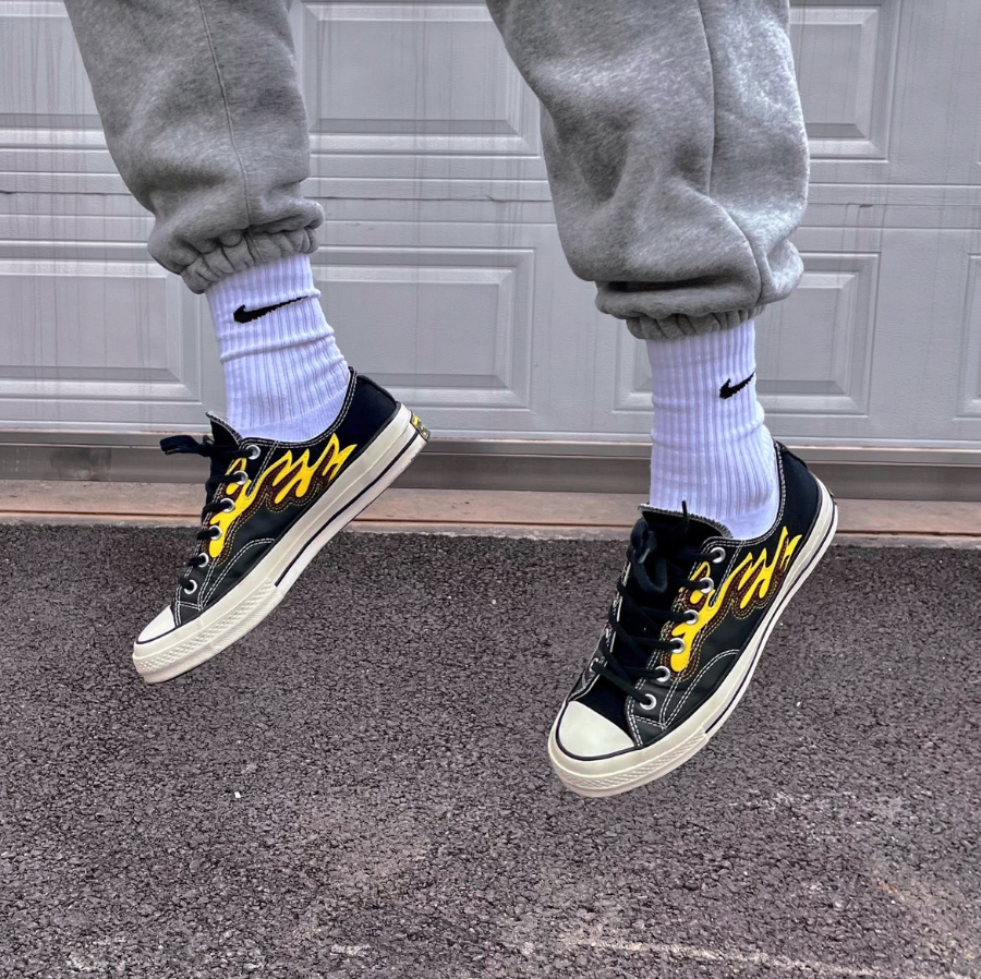 Giay Converse Chuck 70 Low 'Archive Flame Overlay' 168701C