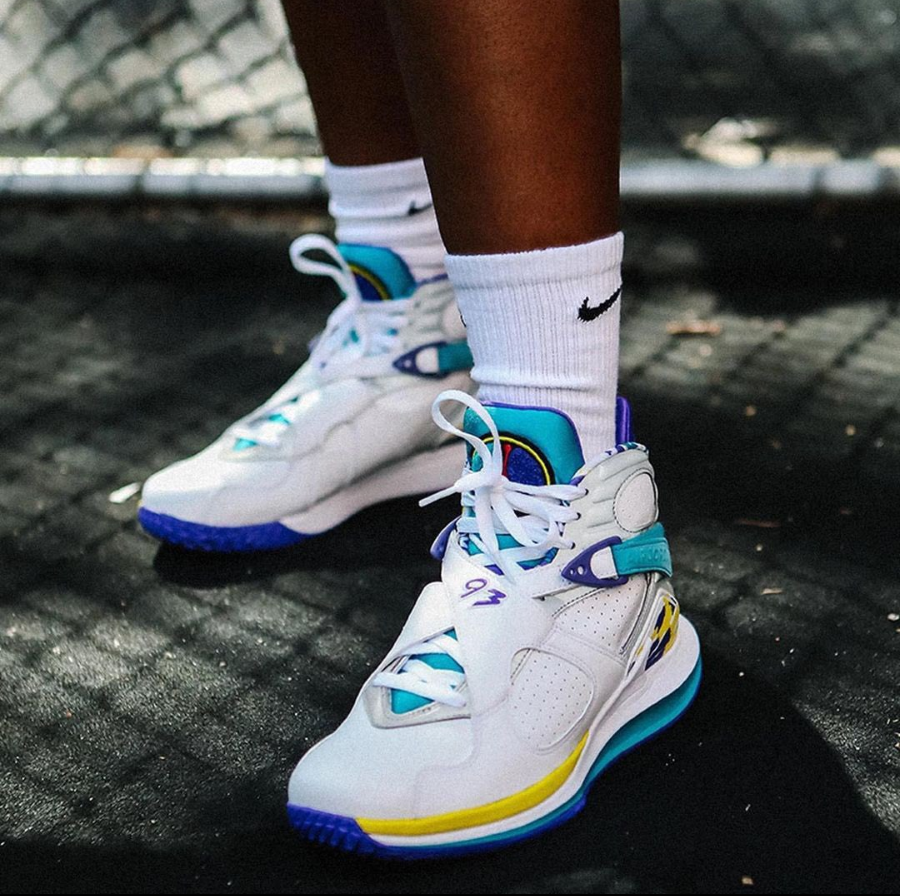 Giày Nike Wmns Air Jordan 8 Retro 'White Aqua' CI1236-100 - Ảnh 3