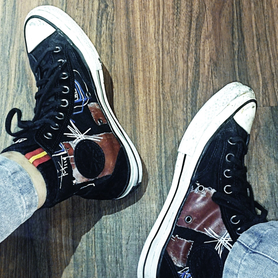 Alternative view of Giày Converse Jean-Michel Basquiat x Chuck 70 High 'Kings of Egypt III' 172585C