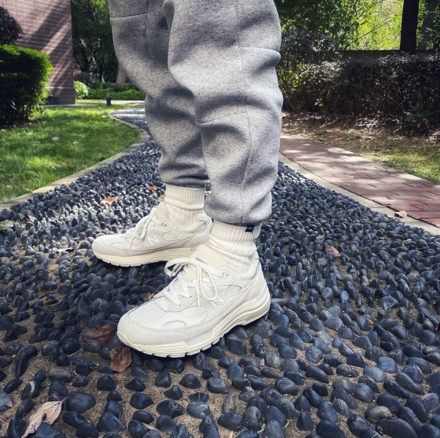 Alternative view of Giày New Balance 992 White Silver Nimbus Cloud M992MD