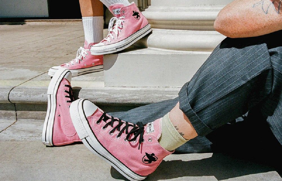 Giày Converse x Stussy Chuck 70 High 'Plumeria' A02052C - Ảnh 2
