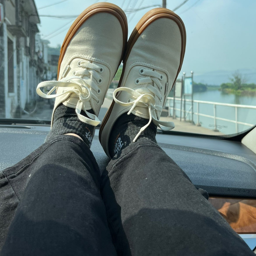 Giày Vans Classic Slip-On 'Marshmallow Gum' VN0A2Z5I18G - Ảnh 2