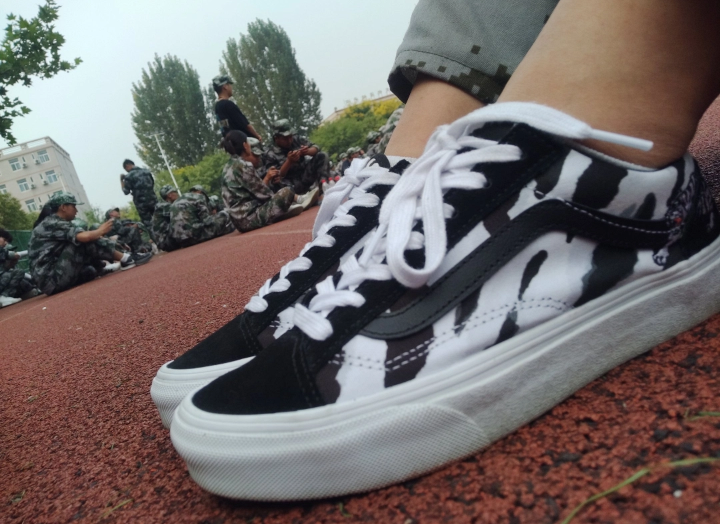 Giày Vans Tiger Style 36 Low-Top 'Black White' VN0A3DZ3WHT - Ảnh 4