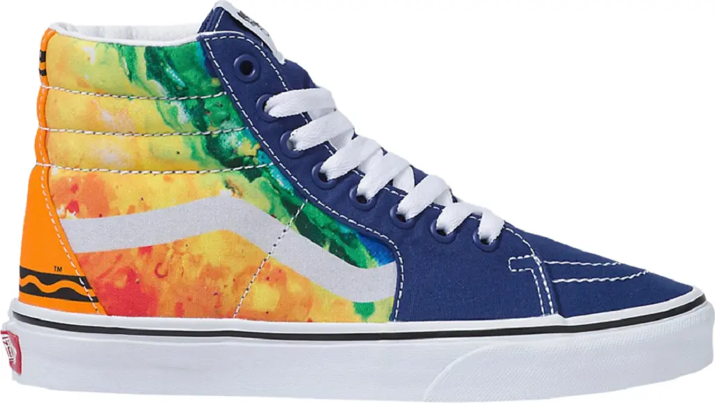 Giay Vans x Crayola SK8-Hi Skate Shoes Sneakers 'Mutil Color' VN0A5JMJARS