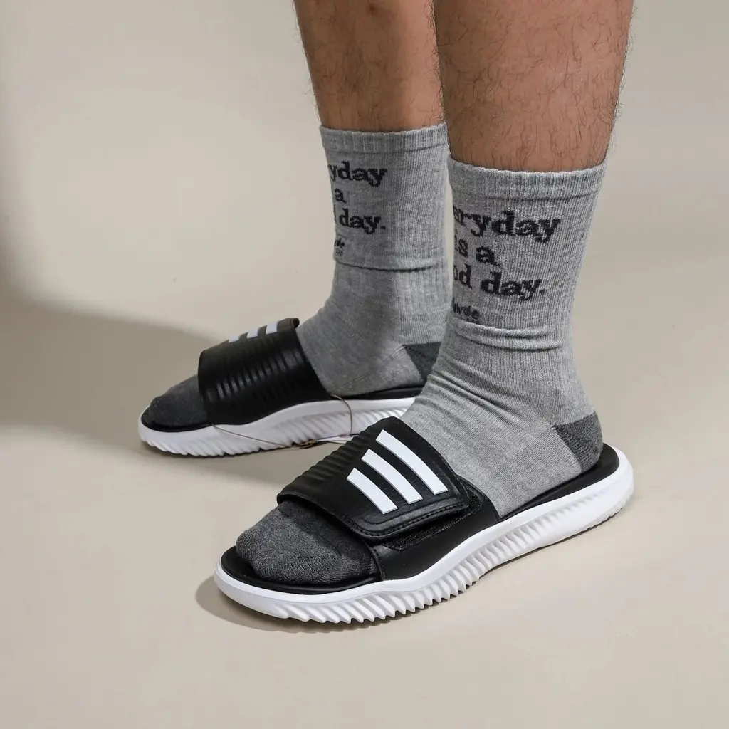 Alternative view of Dép Adidas Alphabounce 'Black White' GY9415