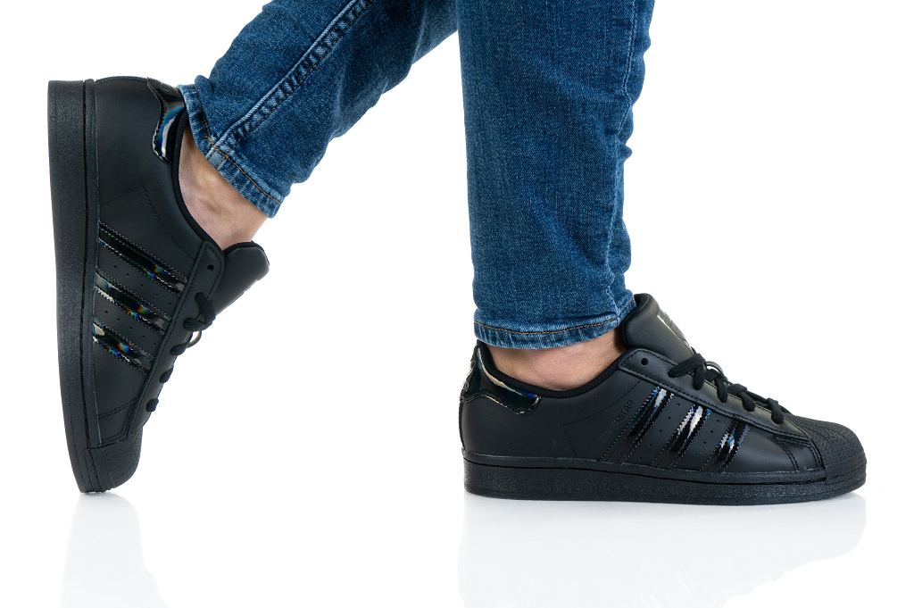 Giày Adidas Originals Superstar J 'Black' FV3140 - Ảnh 4